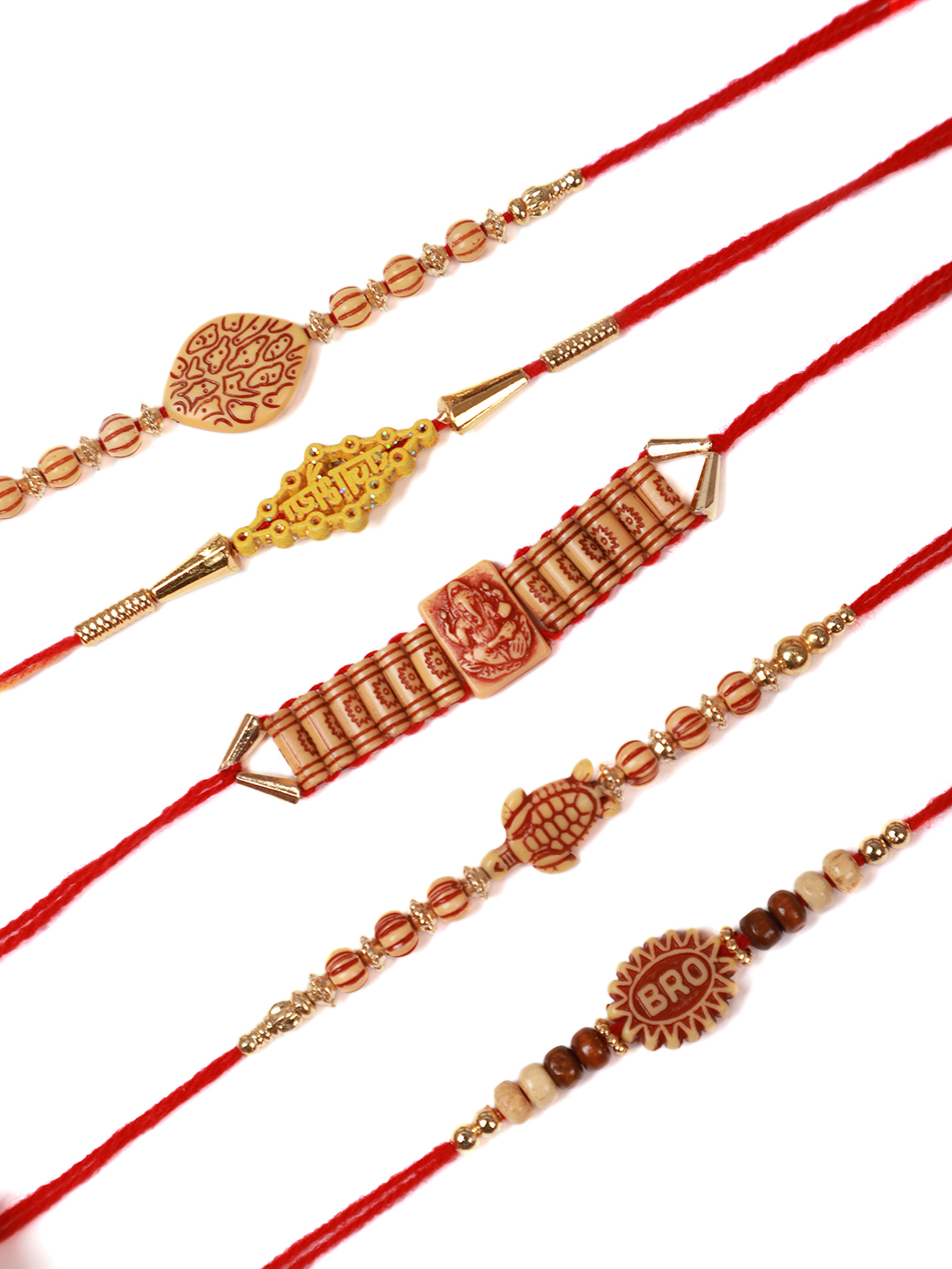 YouBella Designer Bracelet Rakhi and Greeting Card Combo Set for Brother Raksha Bandhan Gift for Brother